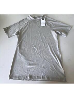 Goodfellow & Co UPF 50+ Light Gray Short Sleeve Shirt Men Size Small